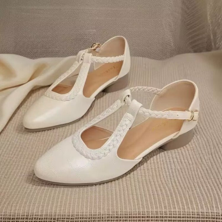 Estelle | Retro Leather Flats