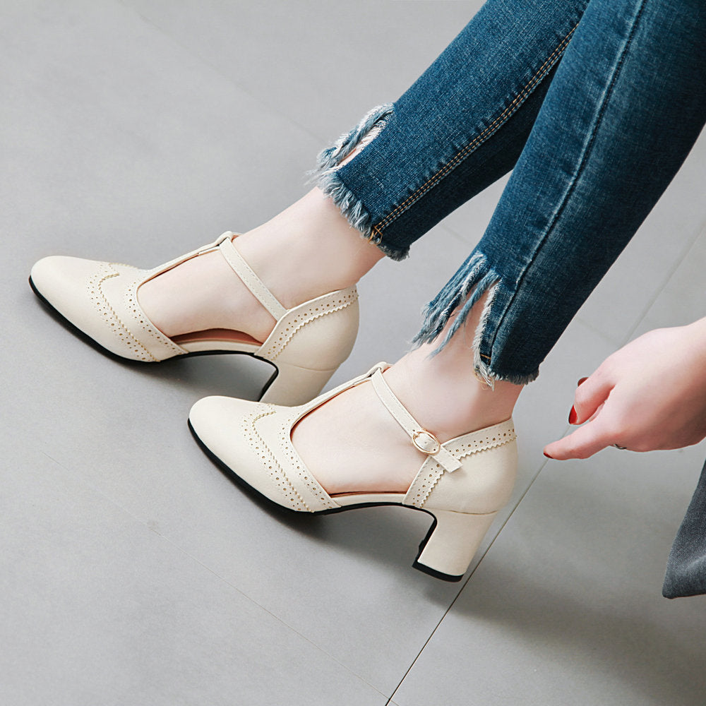 Ysolenne | Elegant T-Bar Mary Janes