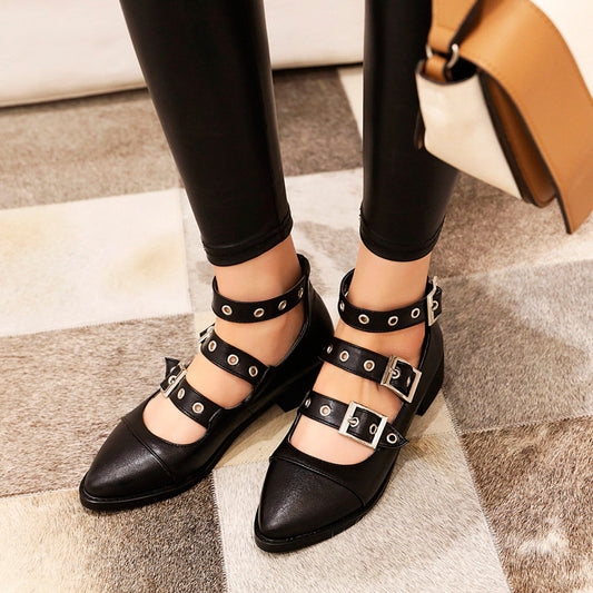 Ivy | Double Buckle Flats