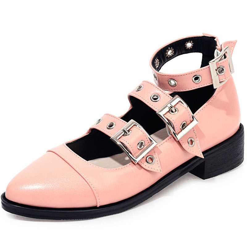 Ivy | Double Buckle Flats