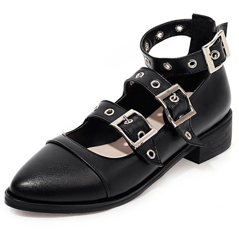 Ivy | Double Buckle Flats