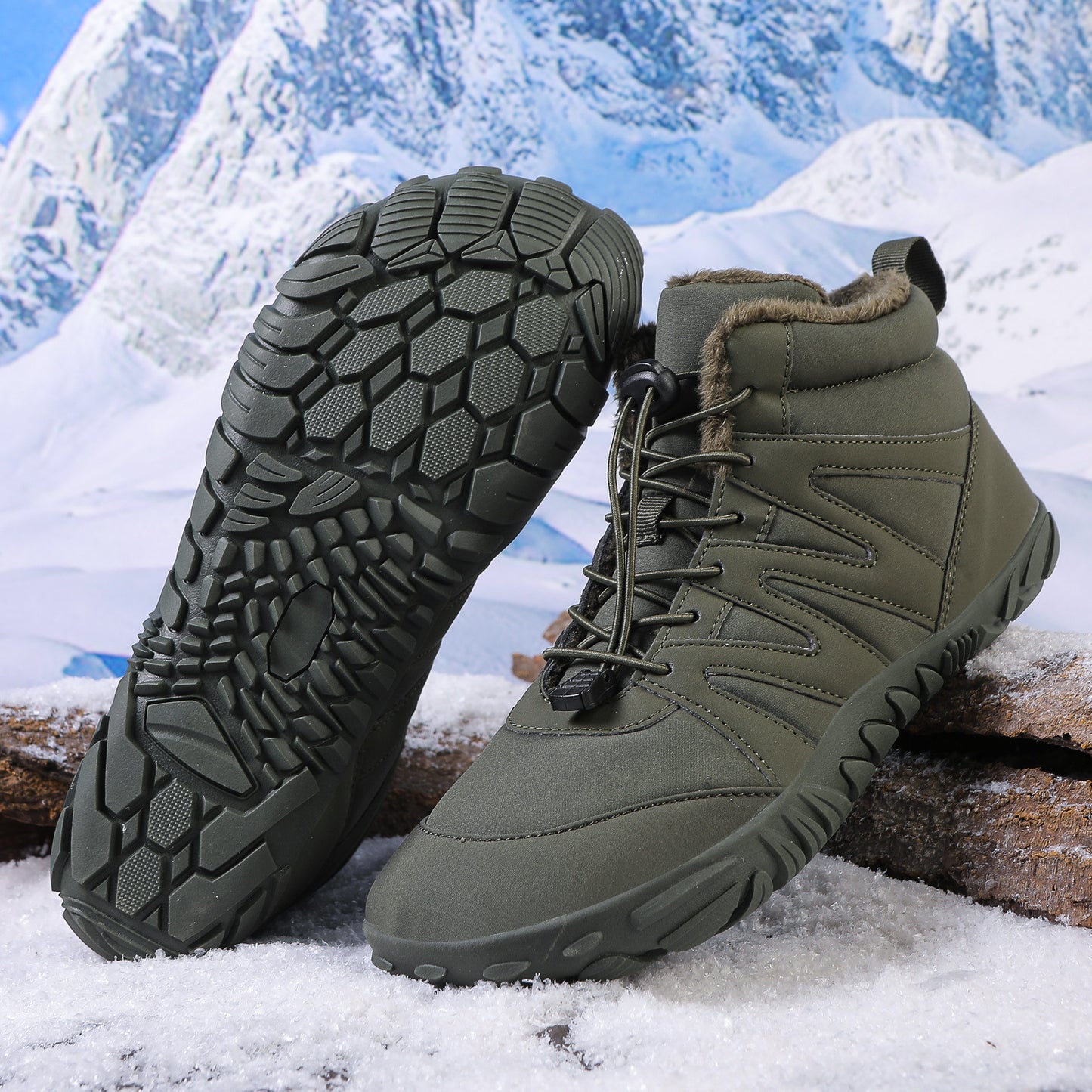 Non-slip & waterproof winter barefoot shoe (Unisex)