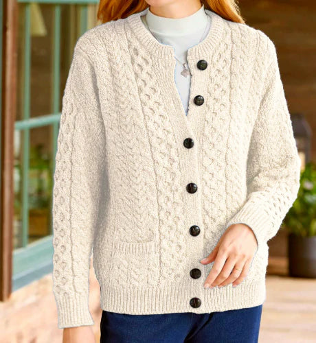 Women’s Heritage Cable-Knit Button Cardigan