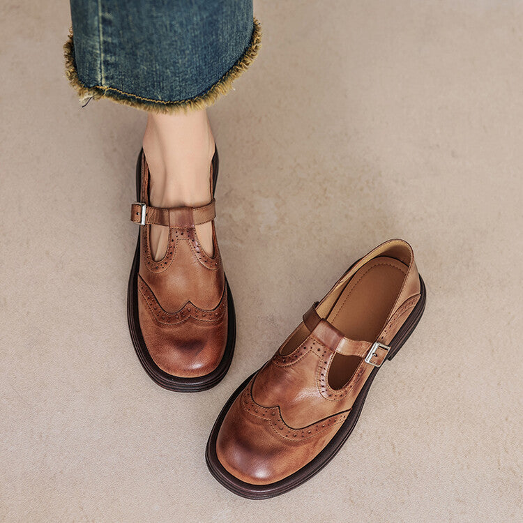 Talvanna | Elegant Everyday Leather Mary Janes