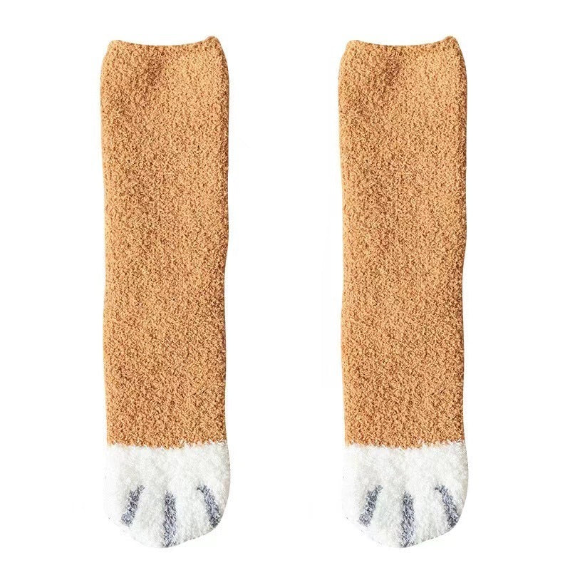 Warm Paw Plush Socks