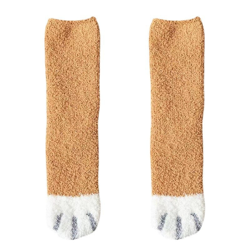 Warm Paw Plush Socks