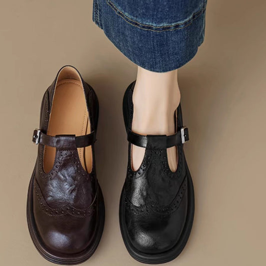 Nancy | Retro-Inspired Leather Shoes
