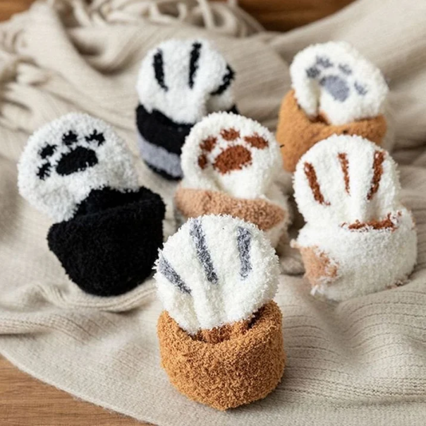Warm Paw Plush Socks
