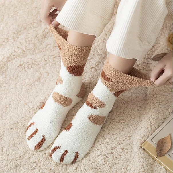 Warm Paw Plush Socks