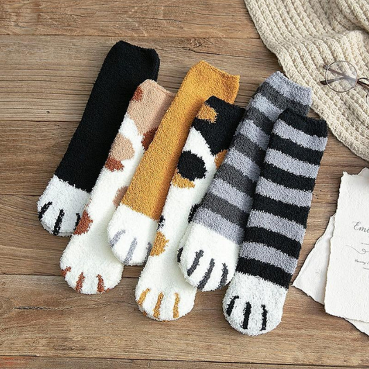 Warm Paw Plush Socks