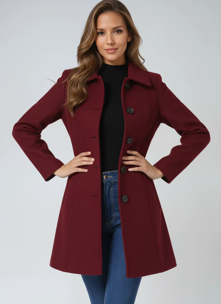 Josephine - Single Breasted Winter Trench Coat