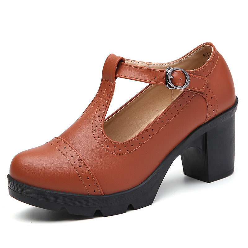 Margaux | Textured Leather Shoes