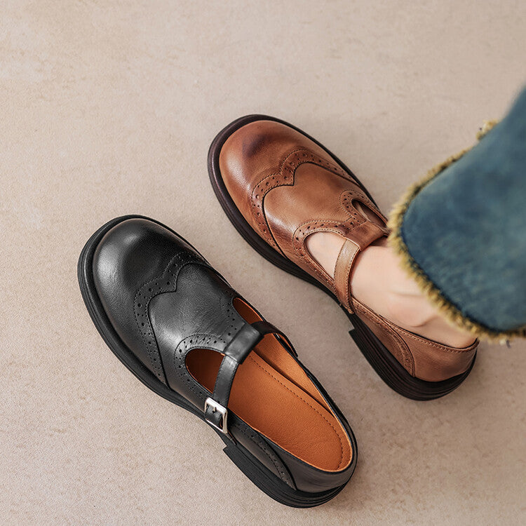 Talvanna | Elegant Everyday Leather Mary Janes