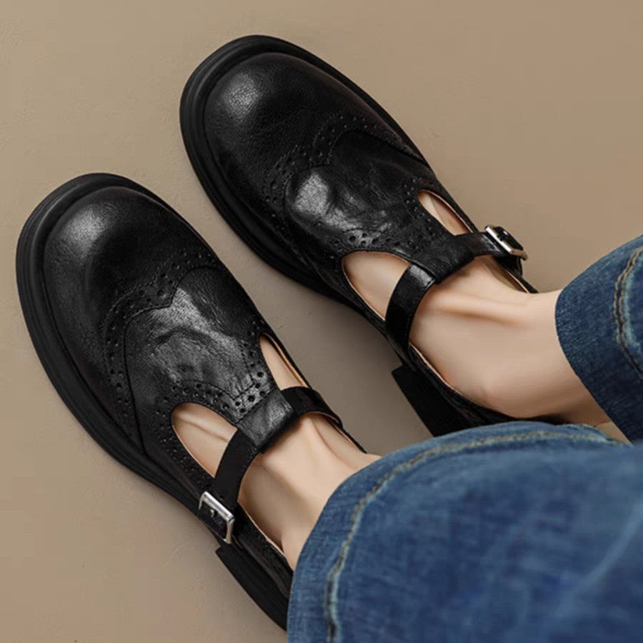 Nancy | Retro-Inspired Leather Shoes