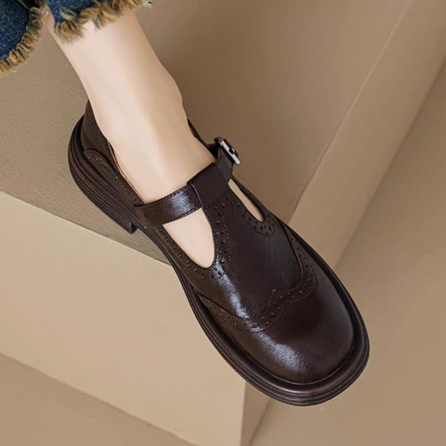 Nancy | Retro-Inspired Leather Shoes